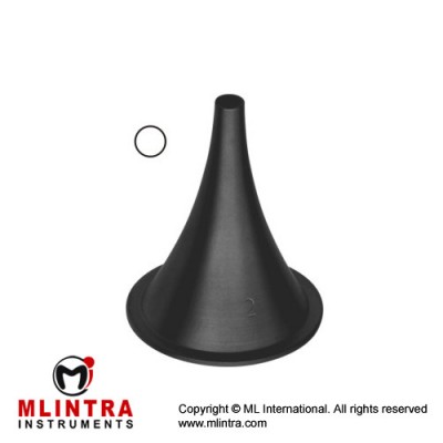 Farrior Ear Speculum Fig. 1 - Black Stainless Steel, 3.6 cm / 1 1/2" Diameter 5.5 mm Ø